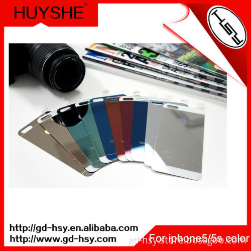 HUYSHE color border tempered glass screen protector for iphone 5s